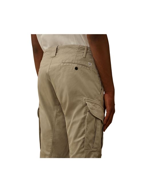 PANTALONI CARGO ERGONOMICI IN RASO ELASTICIZZATO C.P. COMPANY | 19CMPA731A 005529G331